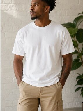 Jockey White Crewneck Short Sleeve Tee